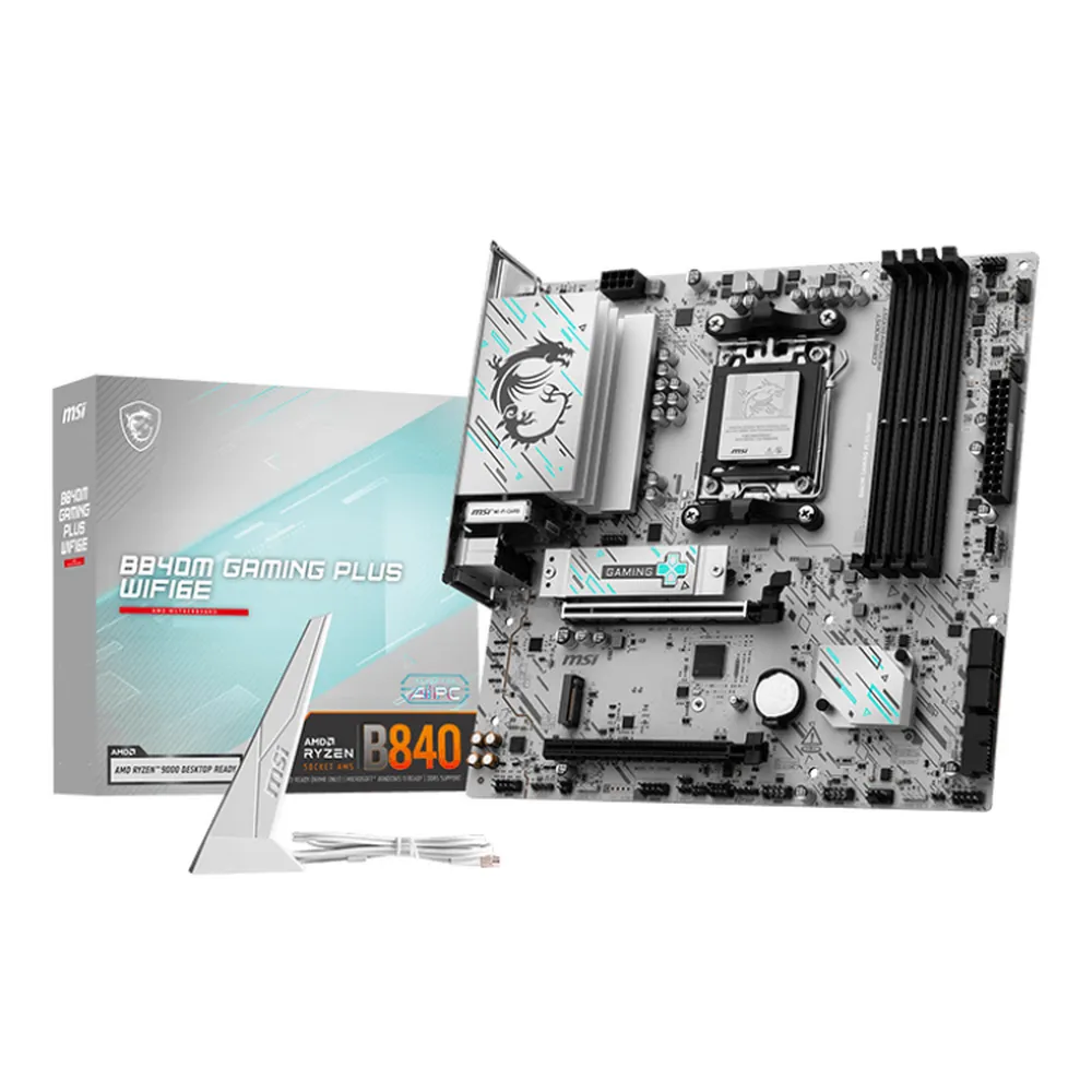 Материнская плата B840M GAMING PLUS WIFI6E, AMD B840, Micro-ATX 