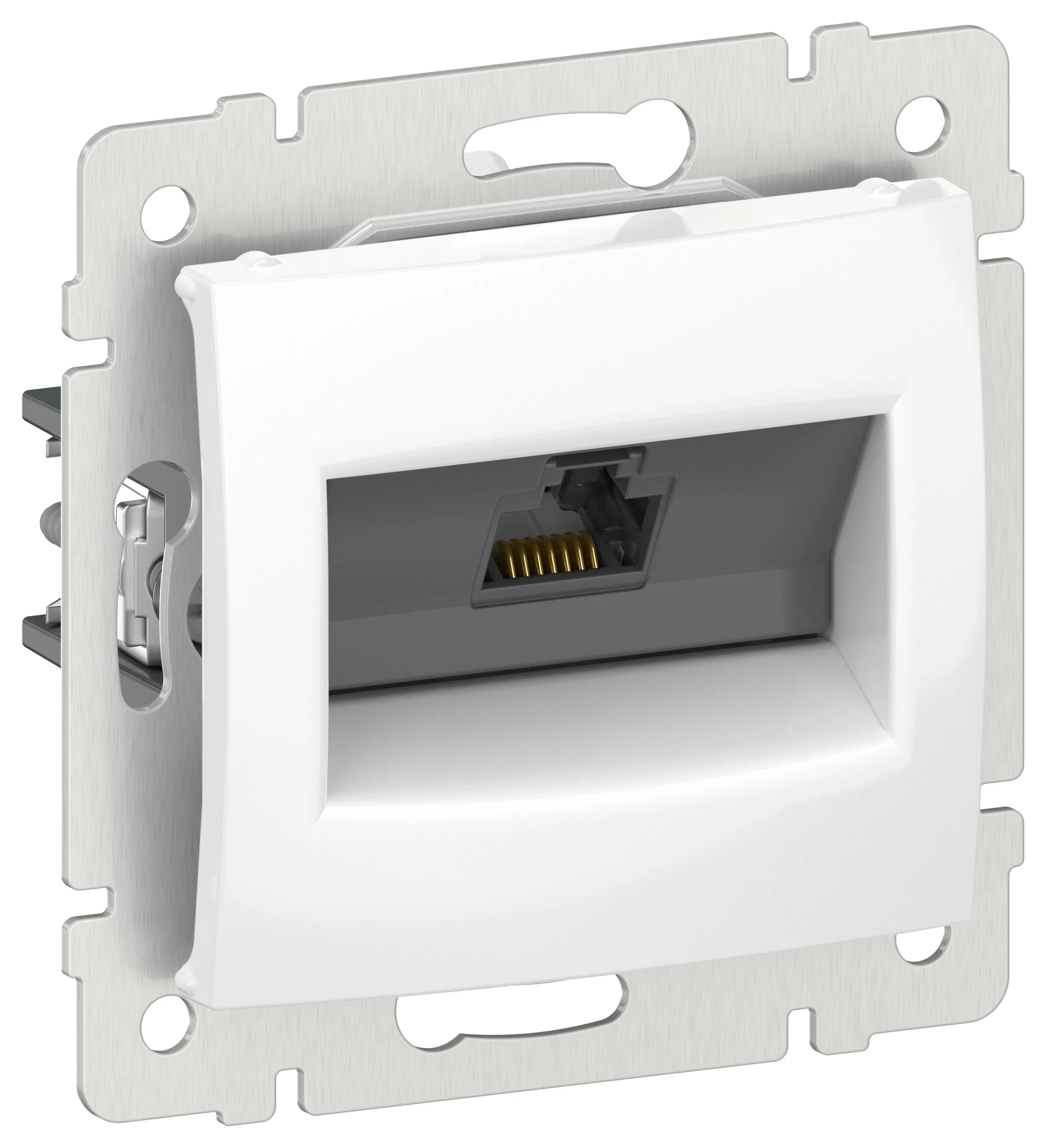 IEKVALENA Розетка компьютерная RJ45 категория 5Е UTP 6942861 белый 