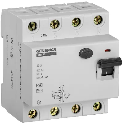 УЗО ВД1-63 4Р 40А 300мА GENERICA 