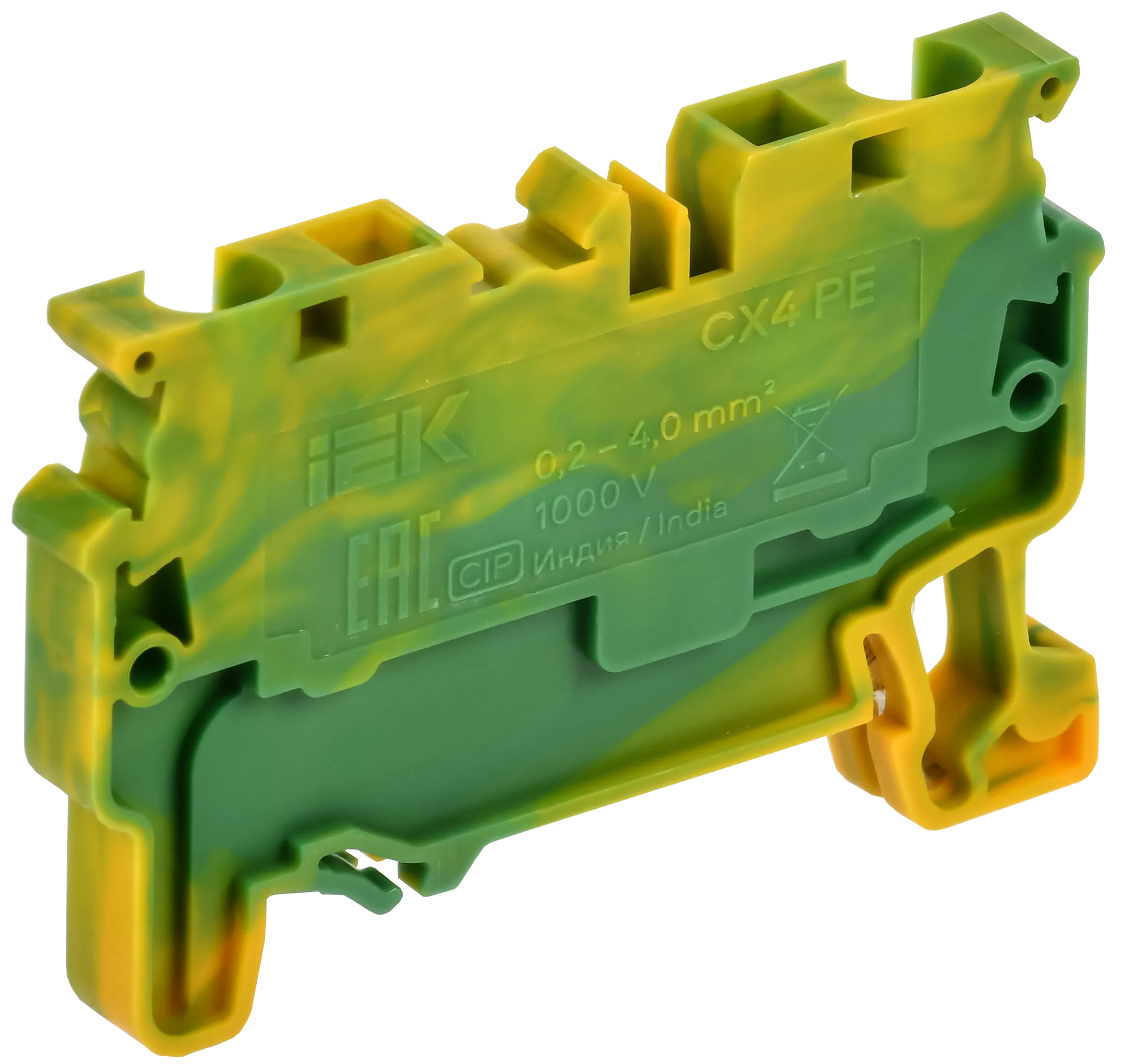 ARMAFIX Клемма пружинная CX4 PE 4мм2 проходная заземляющая IEK