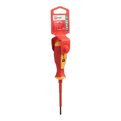 Отвертка Expert SL3x75 мм 1000В
