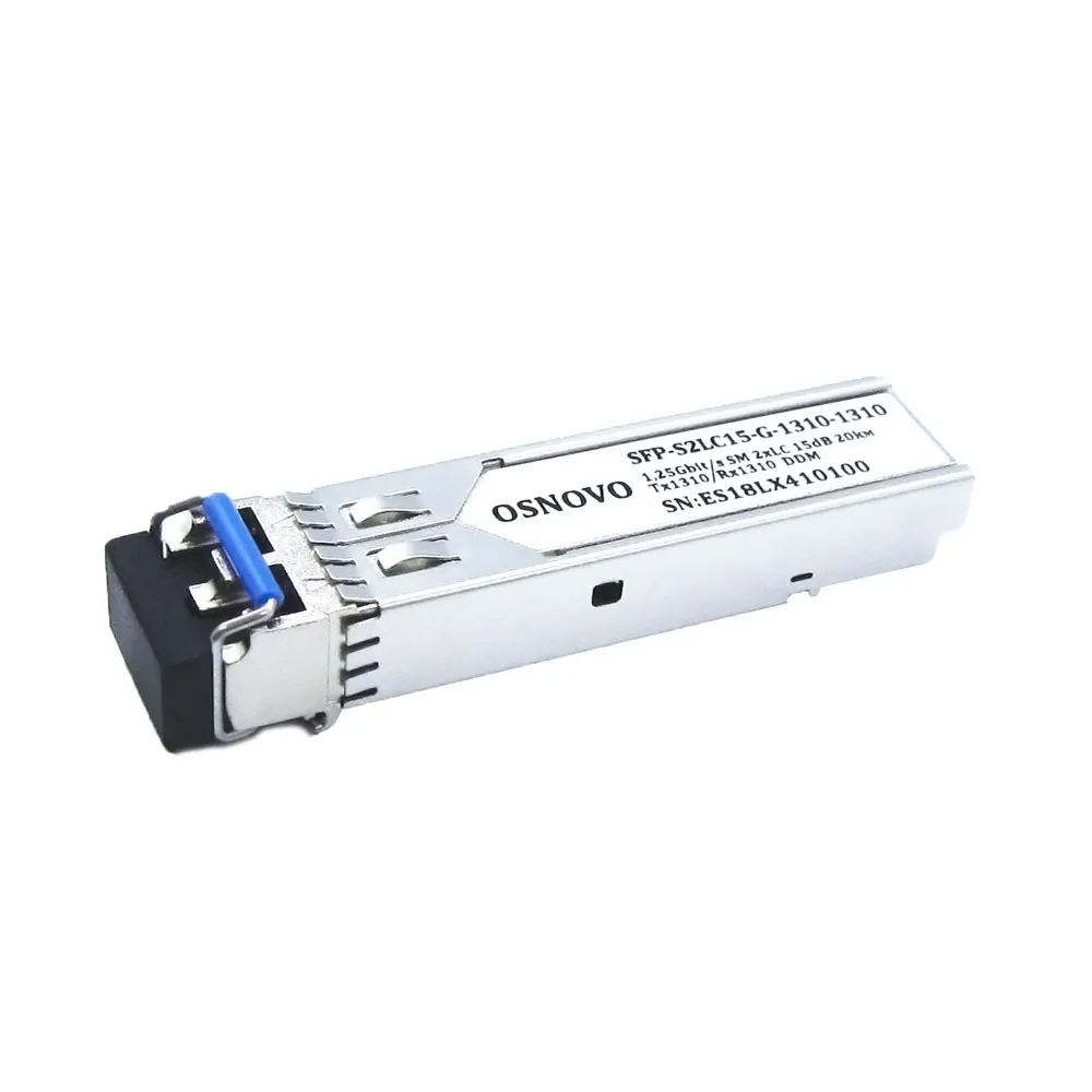 Модуль SFP 2хLC, 1.25 Гб/c, 15 дБ, Tx:1310/Rx:1310 нм, DDM, до 20 км 