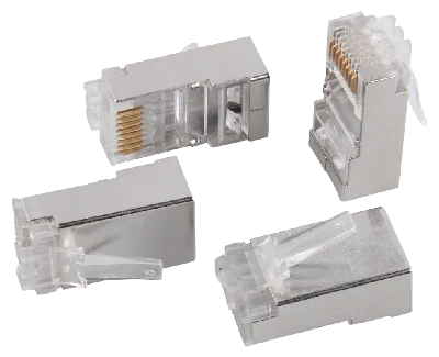 Разъём RJ-45 FTP для кабеля кат.5Е (20шт) (CT)