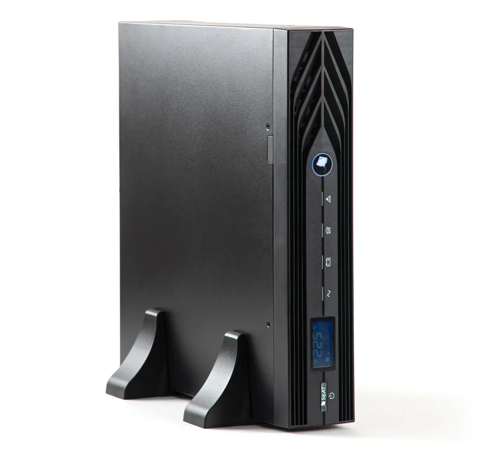 Источник бесперебойного питания 9902 SKAT-UPS     1000-RACK-ON, Online, 1000 ВА/900 Вт, синус,      внешн. АКБ х 2 шт