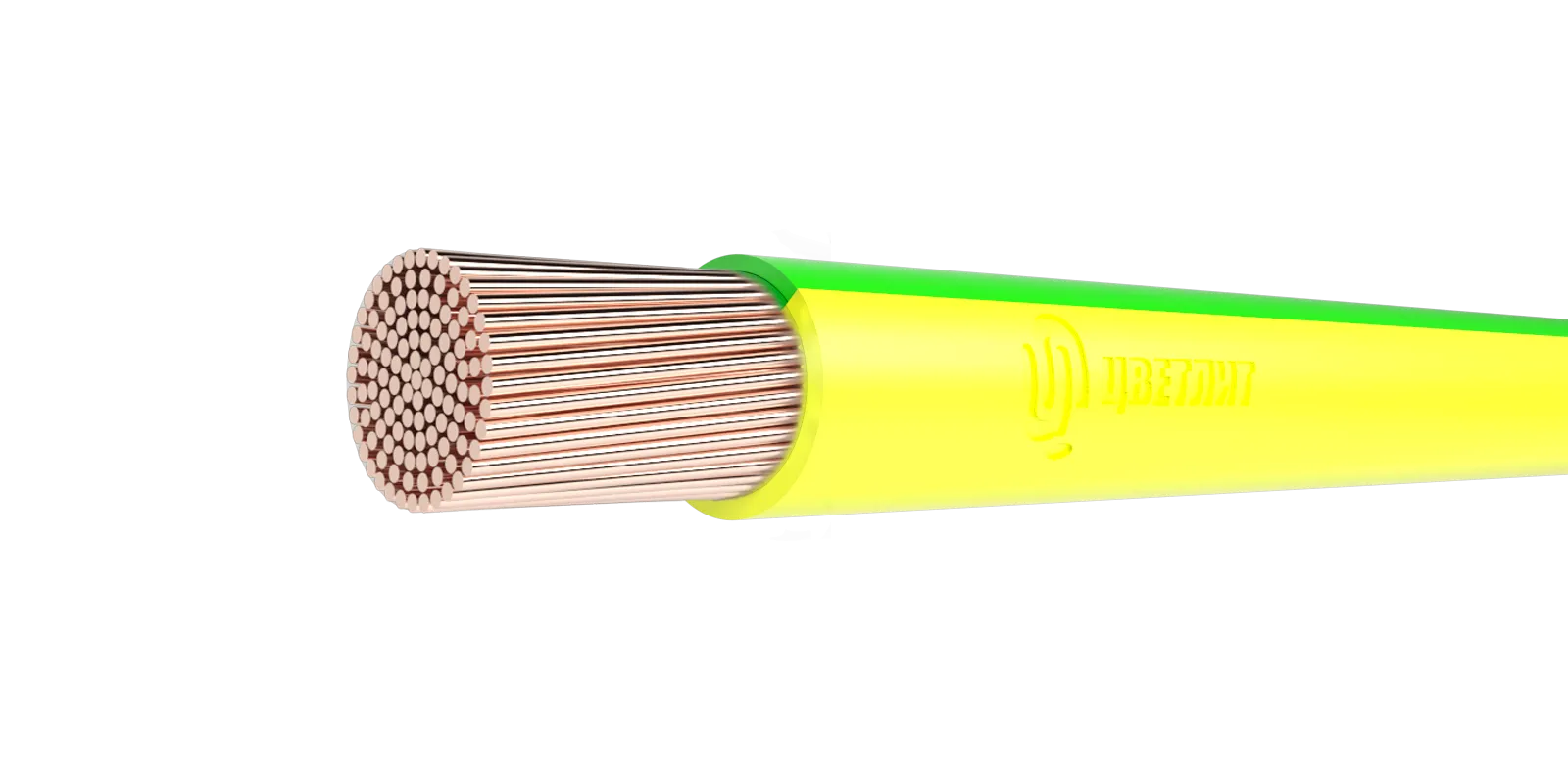 Провод силовой ПуГВнг(A)-LS 1х1,5 зелено-желтый ТРТС