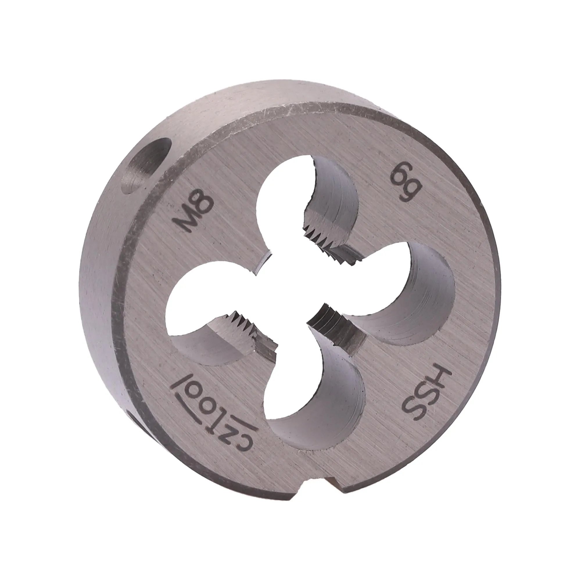 Плашка М 8,0х1,25 DINEN22568 HSS 6g 25х9мм (CzTool)