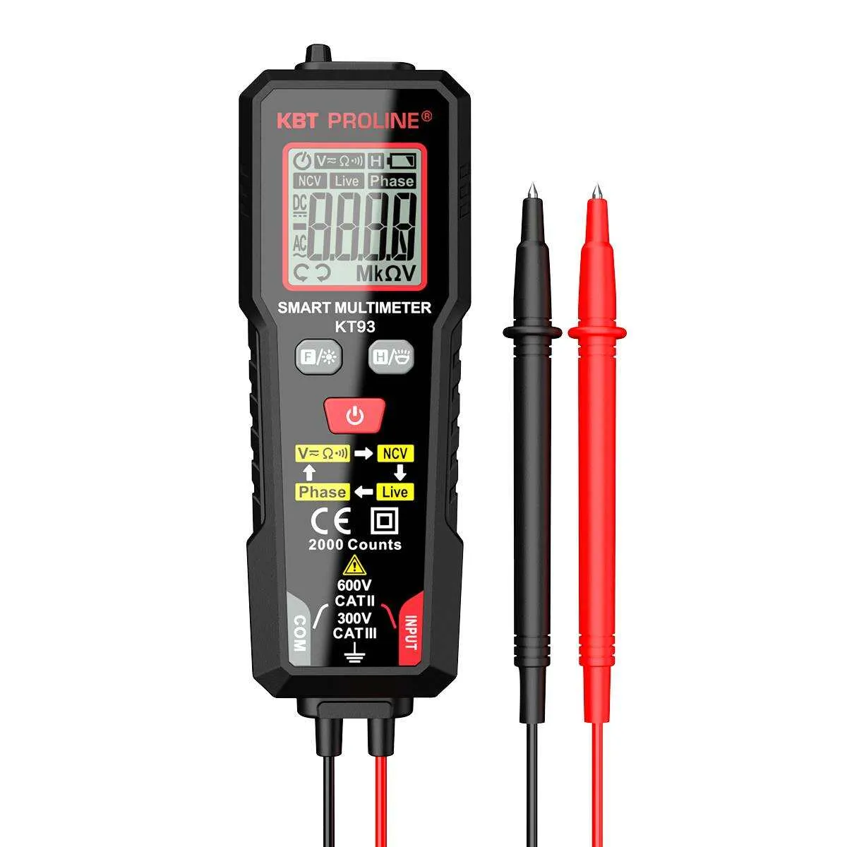 Мультиметр цифровой KT 93 серия PROLINE 