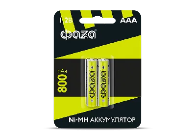 Элемент питания аккумуляторный AAA 800мАч Ni-MH блистер, 2 шт.