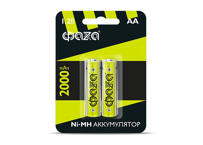 Элемент питания аккумуляторный AA 2000мАч Ni-MH блистер, 2 шт.