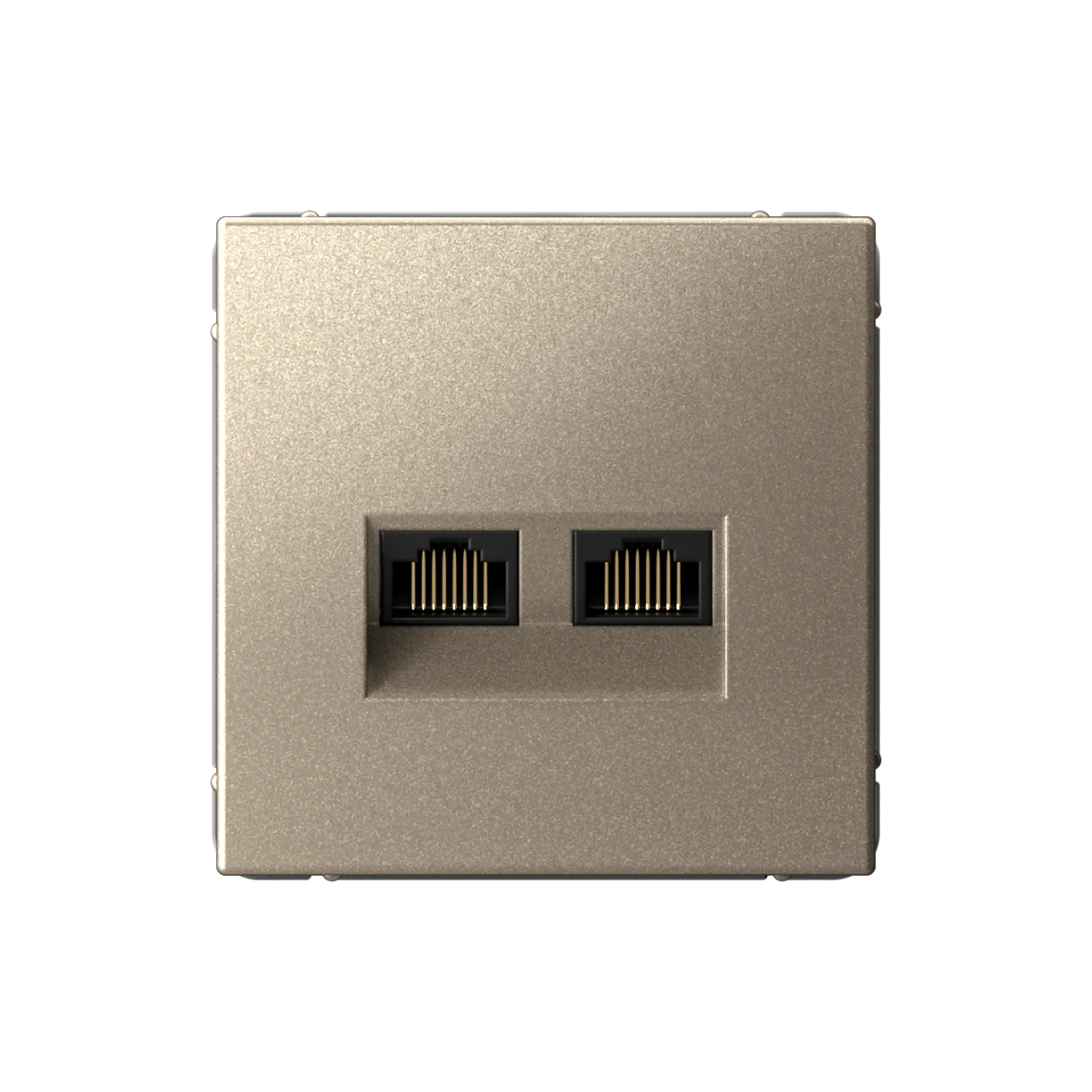 ARTGALLERY РОЗЕТКА двойная компьютерная RJ45+RJ45, кат. 5е, механизм, ШАМПАНЬ