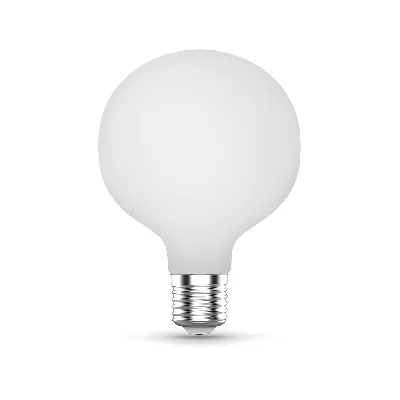 Лампа светодиодная филаментная LED 10 Вт 1070 лм 3000К AC185-265В E27 шар G95 теплая матовая колба диммируемая Black Filament Gauss