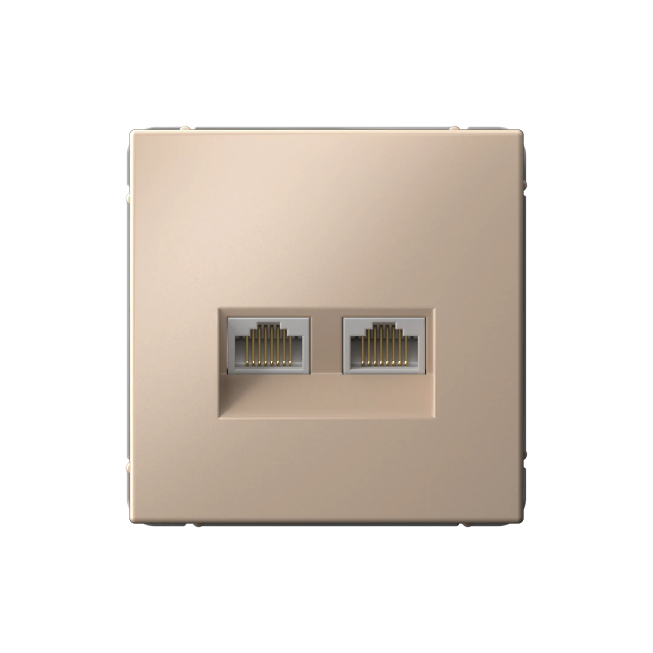 ARTGALLERY РОЗЕТКА двойная компьютерная RJ45+RJ45, кат. 5е, механизм, ПЕСОЧНЫЙ