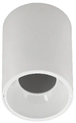 LIGHTING Светильник 4111 накладной потолочный под лампу GU10 белый пластик IEK 