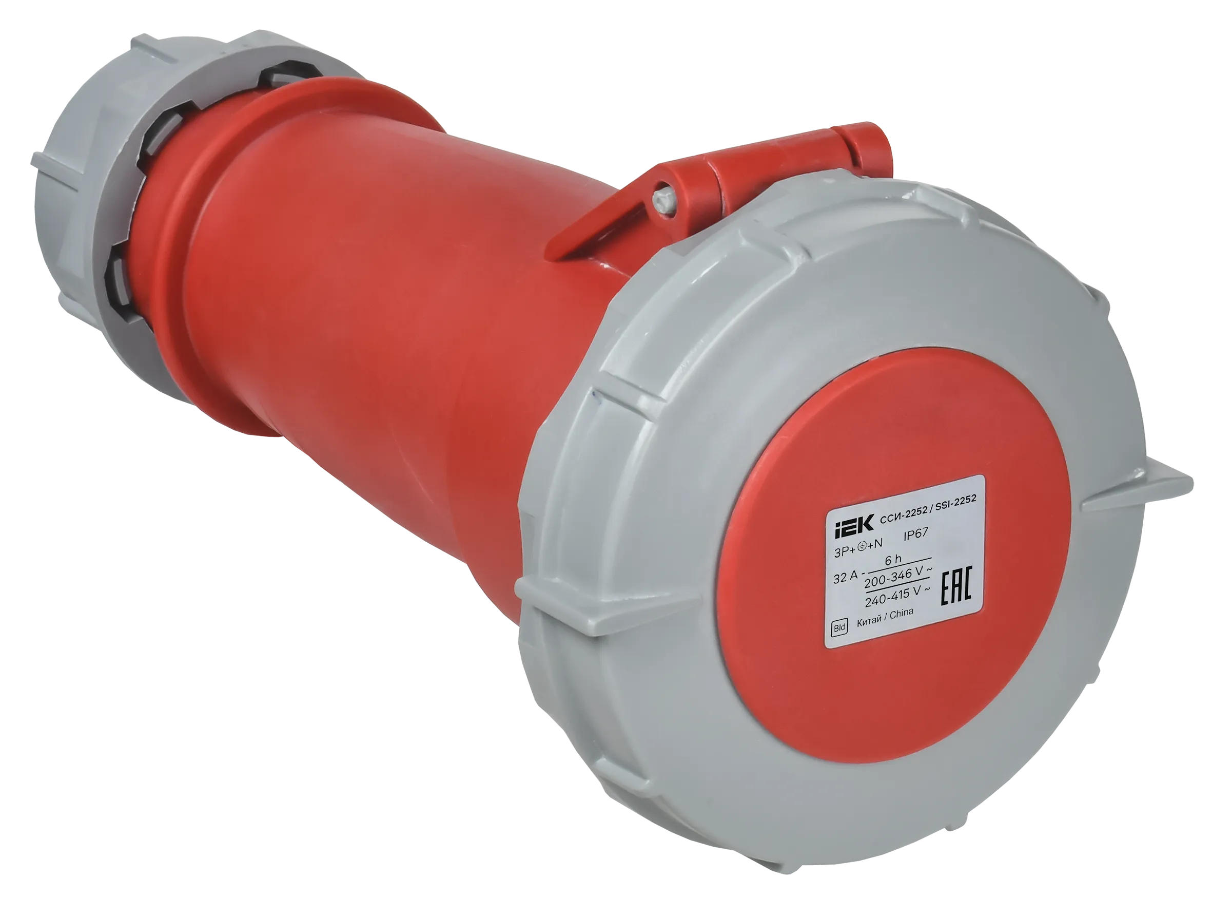 Розетка переносная ССИ-2252 32А-6ч 380В 3P+PE+N IP67 IEK 