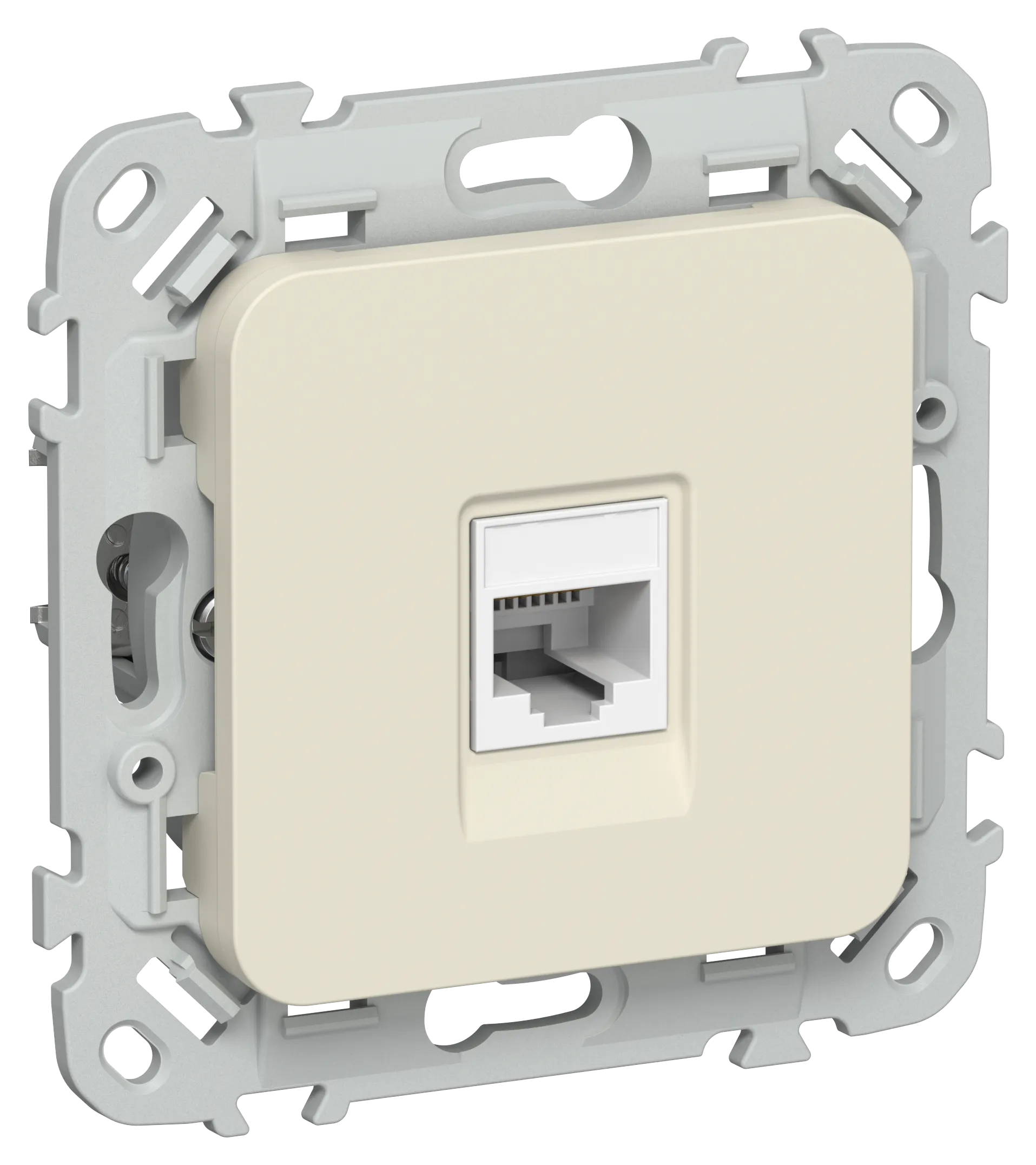 FLITE Розетка компьютерная RJ45 категория 5Е UTP РК5е-1-0-ФлСл сливочный IEK 