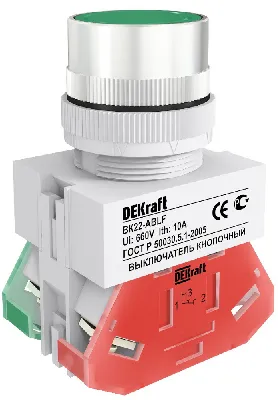 Кнопка зеленая выключения ABLF-22 220В ВK-22 