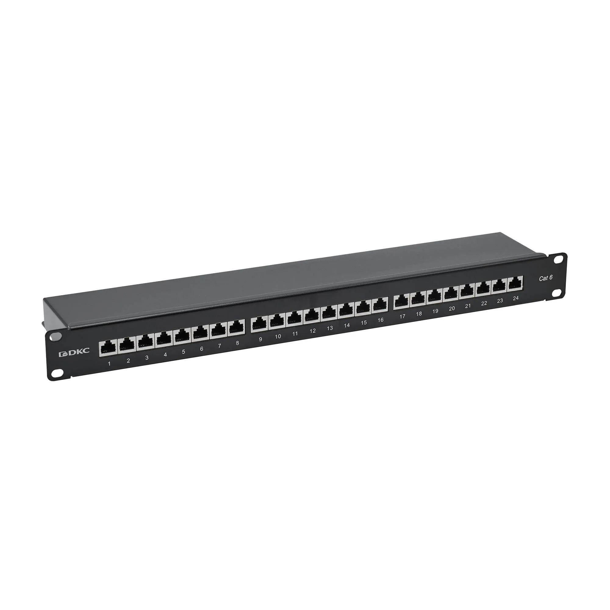 Патч-панель 19'.1U. CAT6. 24 порта RJ45. экранированная 