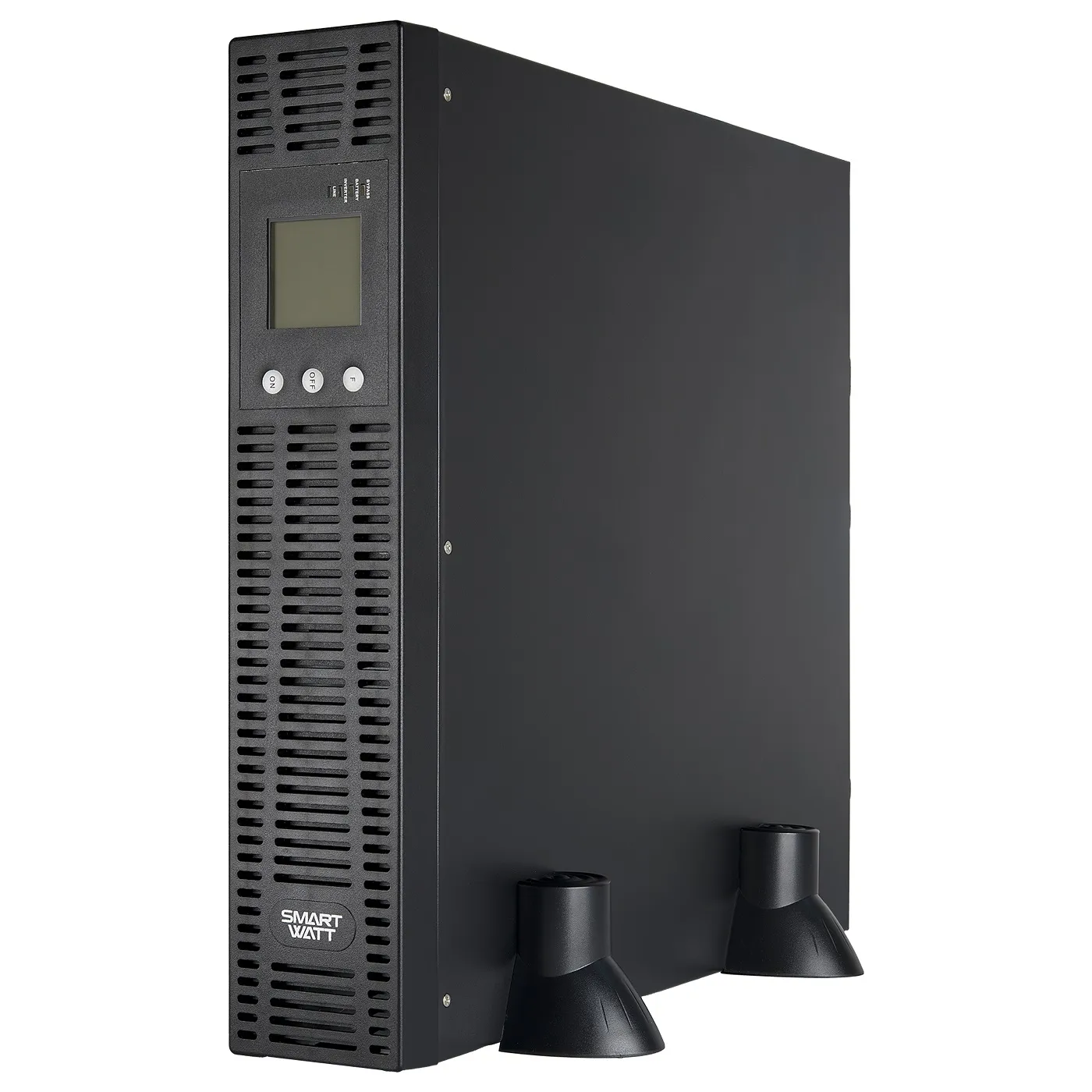Источник бесперебойного питания SMARTWATT UPS SECURE EURO 2kVA L, онлайн, мощность 2000/1800 ВА/Вт, стоечный/напольный, LCD дисплей, Shuko CEE7/4 - 2 шт., подключение внешних АКБ
