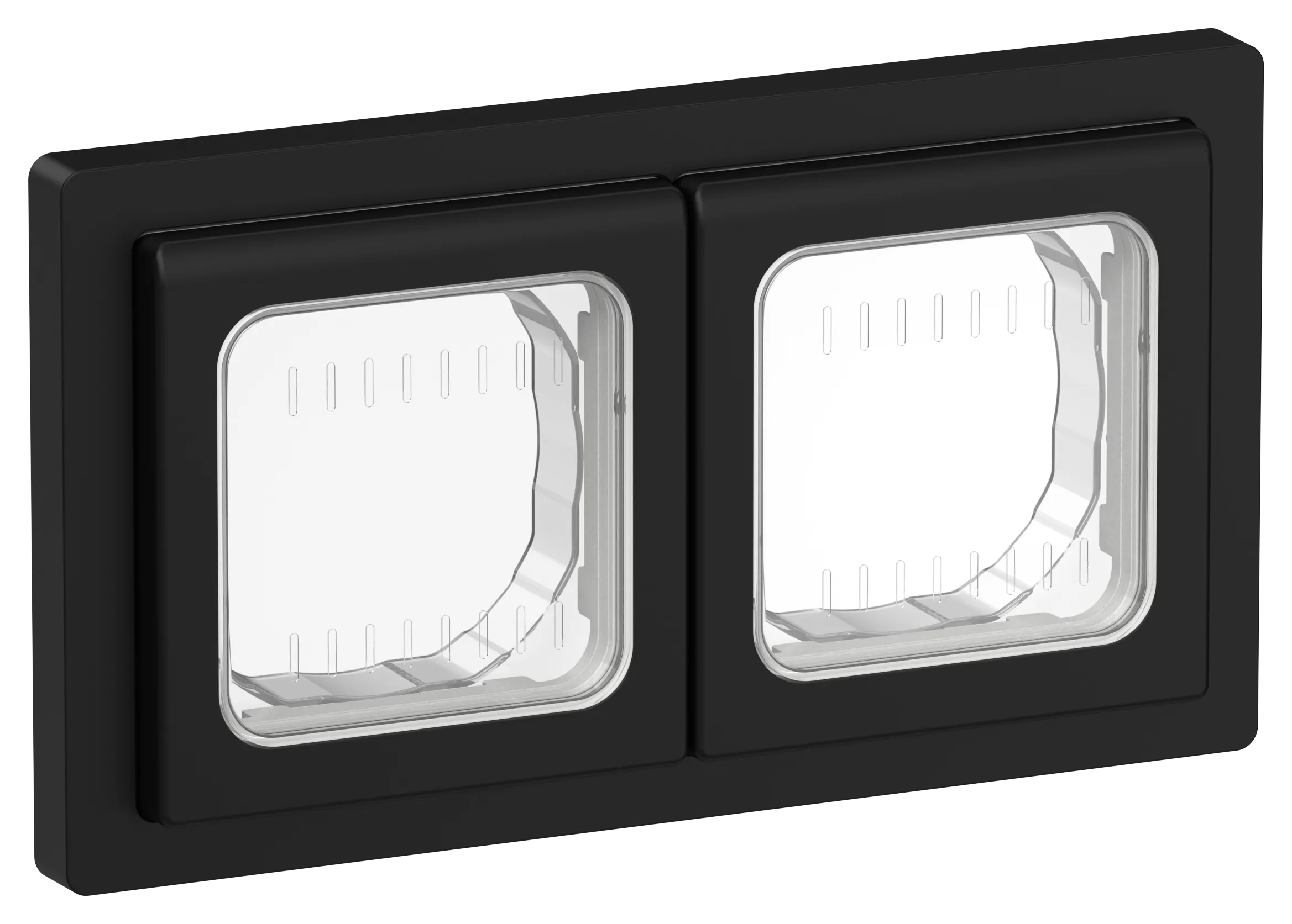 FLITE Рамка 2-местная IP55 Рпро-2-55-ФлЧ черный IEK 