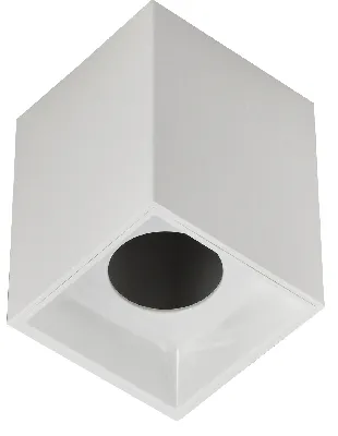 LIGHTING Светильник 4112 накладной потолочный под лампу GU10 белый пластик IEK 