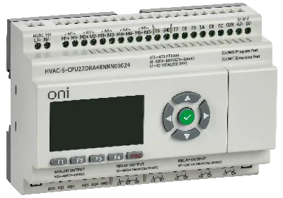 ПЛК HVAC S ЦПУ 6DI 6DO 1AI 5PT 4AO LED дисплей RS485 24В DC Расширяемая версия 
