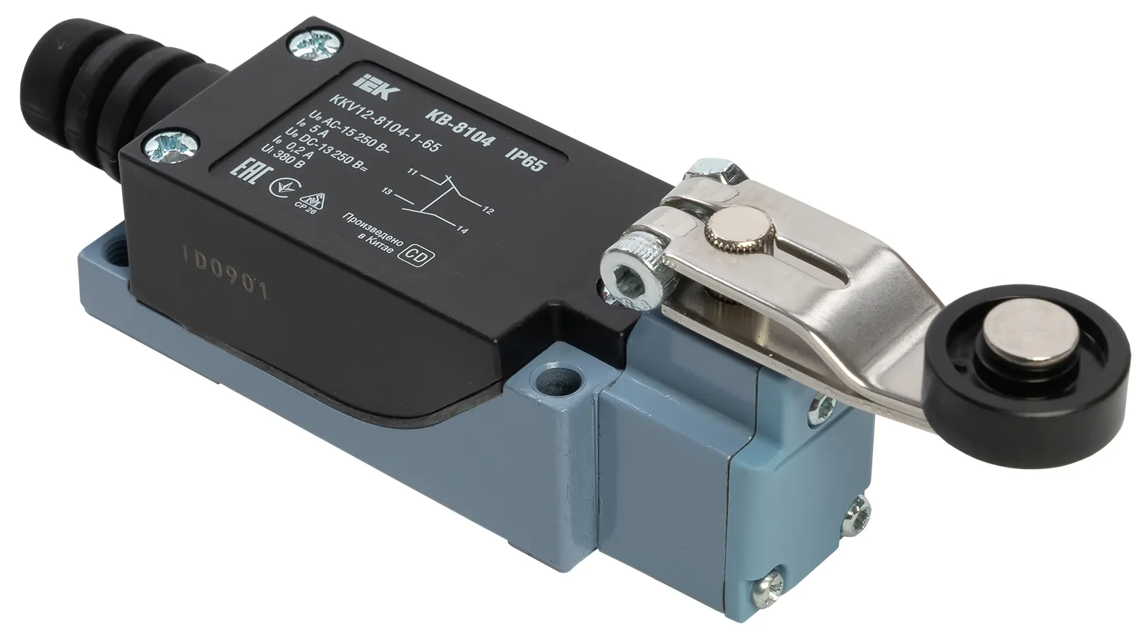 Выключатель концевой КВ-8104 рычаг с роликом IP65 