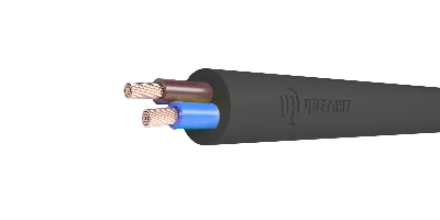 Провод ПВС 2х1.5 черный ТРТС