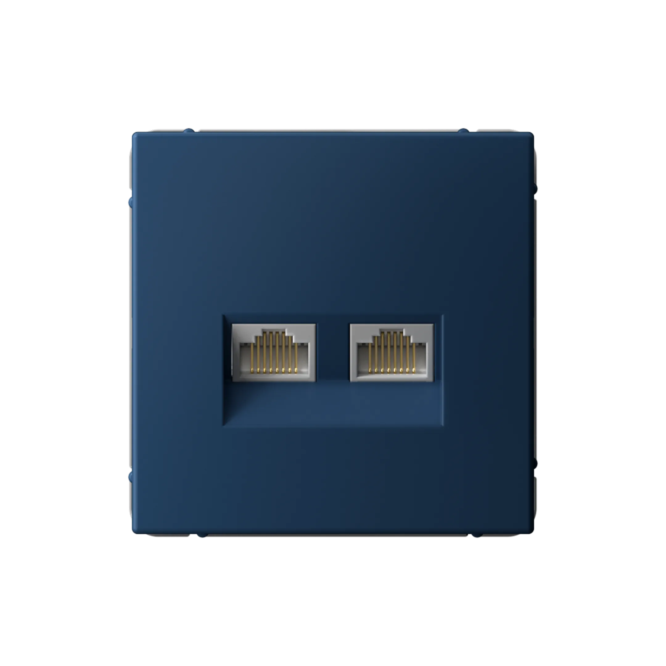 ARTGALLERY РОЗЕТКА двойная компьютерная RJ45+RJ45, кат. 5е, механизм, АКВАМАРИН
