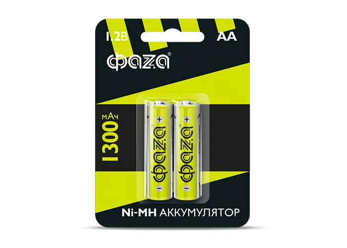 Элемент питания аккумуляторный AA 1300мАч Ni-MH 