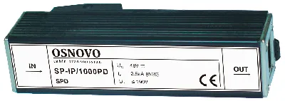 Устройство грозозащиты с защитой линий PoE до 1000 Мб/с RJ45 