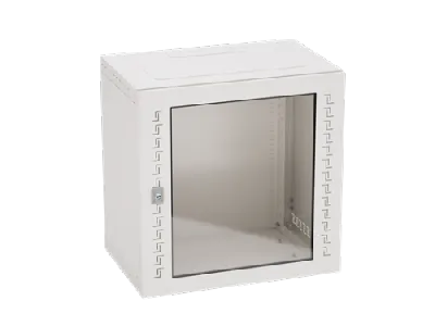 Шкаф телекоммуникационный навесной 12 U (600х600х400) дверь стекло