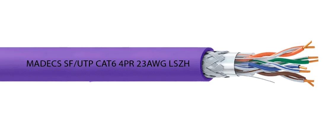Витая пара SF/UTP CAT6 4PR 23AWG LSZH(LSOH)       экранированная с ограниченным выделением дыма(DCM Test Report) Польша ЕКС