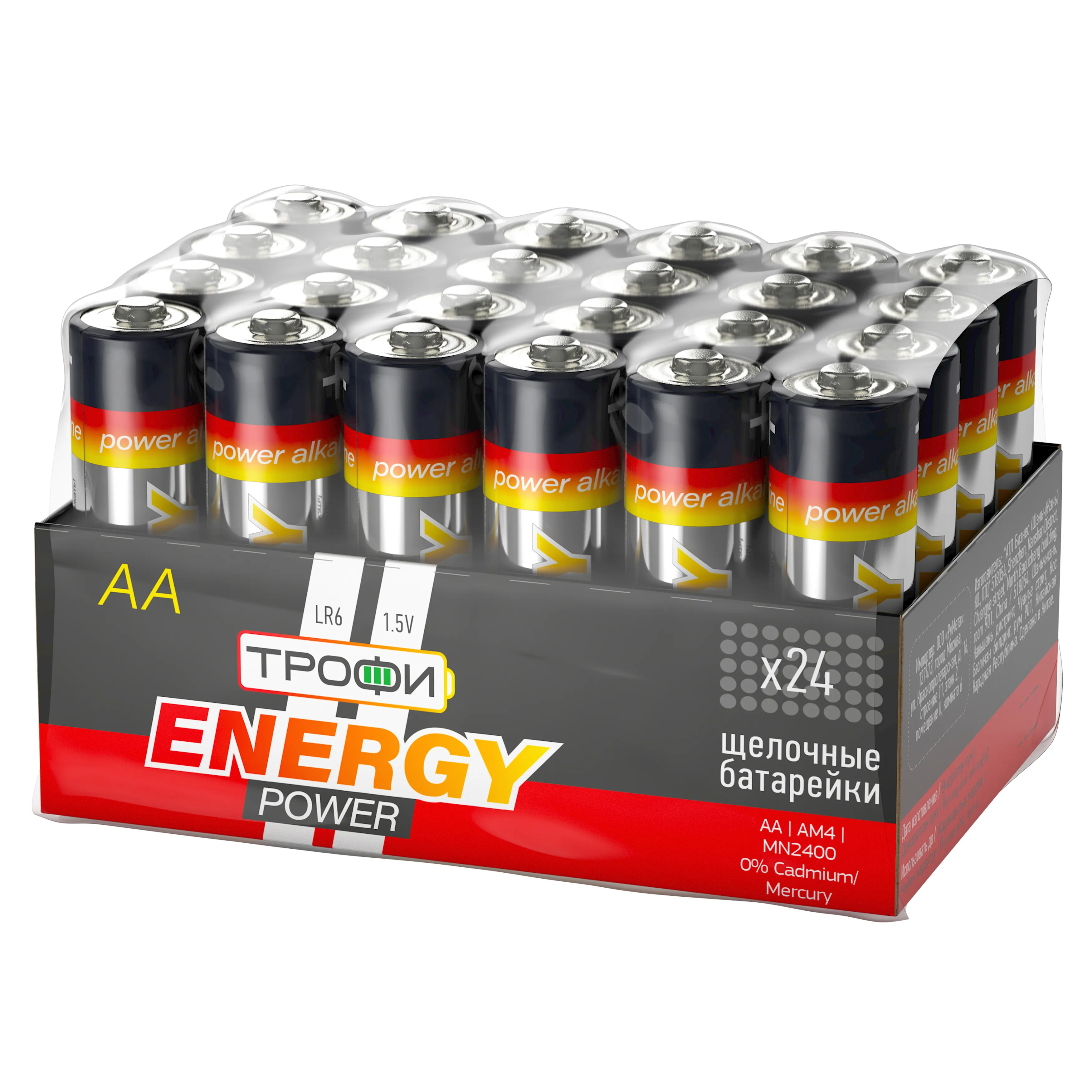 Батарейка Трофи LR6-24 bulk ENERGY POWER Alkaline (24/720/21600) 
