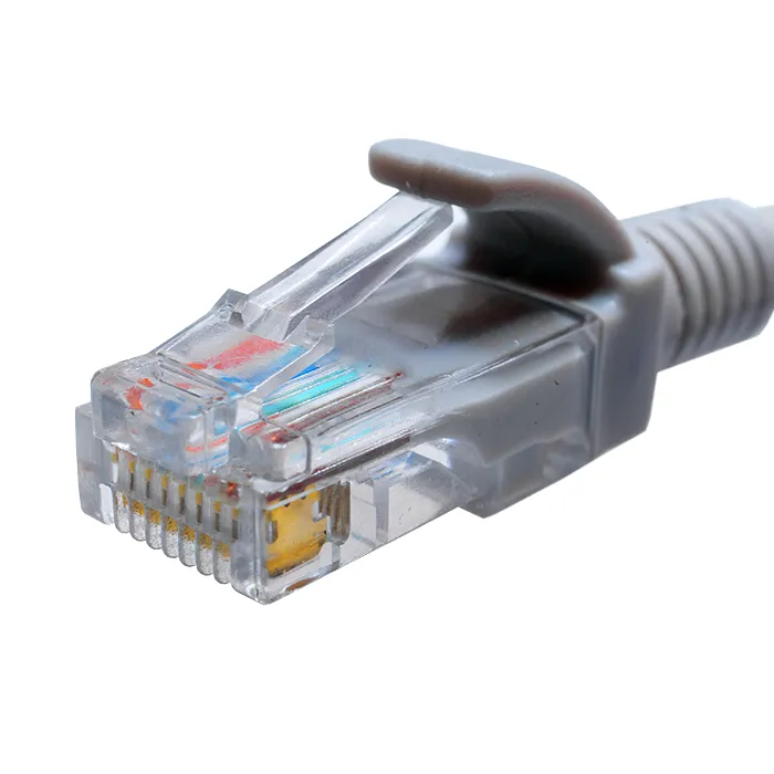 Патч-корд UTP 5e 4x2 26AWGCu LSZH серый 0.3м 
