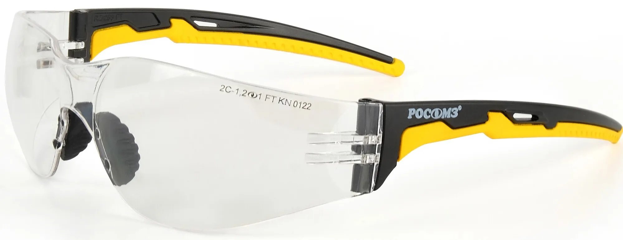 Очки защитные открытые О15 HAMMER ACTIVE Strong Glass (2C-1,2 PC) с мягким носоупором 