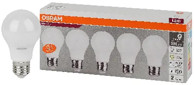 Лампа светодиодная LED 7 Вт E27 3000К 560Лм груша 220 В (замена 60Вт) OSRAM