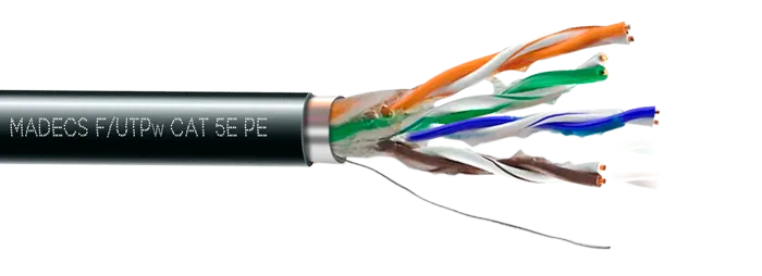 Витая пара F/UTPw 4PR 24AWG Cat.5e OUTDOOR Наружная экранированная с гидрофобным заполнением(DCM Test Report) Польша