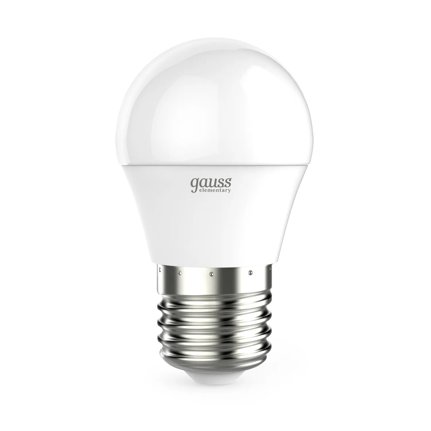 Лампа светодиодная LED 6 Вт 470 лм 6500К AC180-240В E27 шар P45 холодная  Elementary Gauss