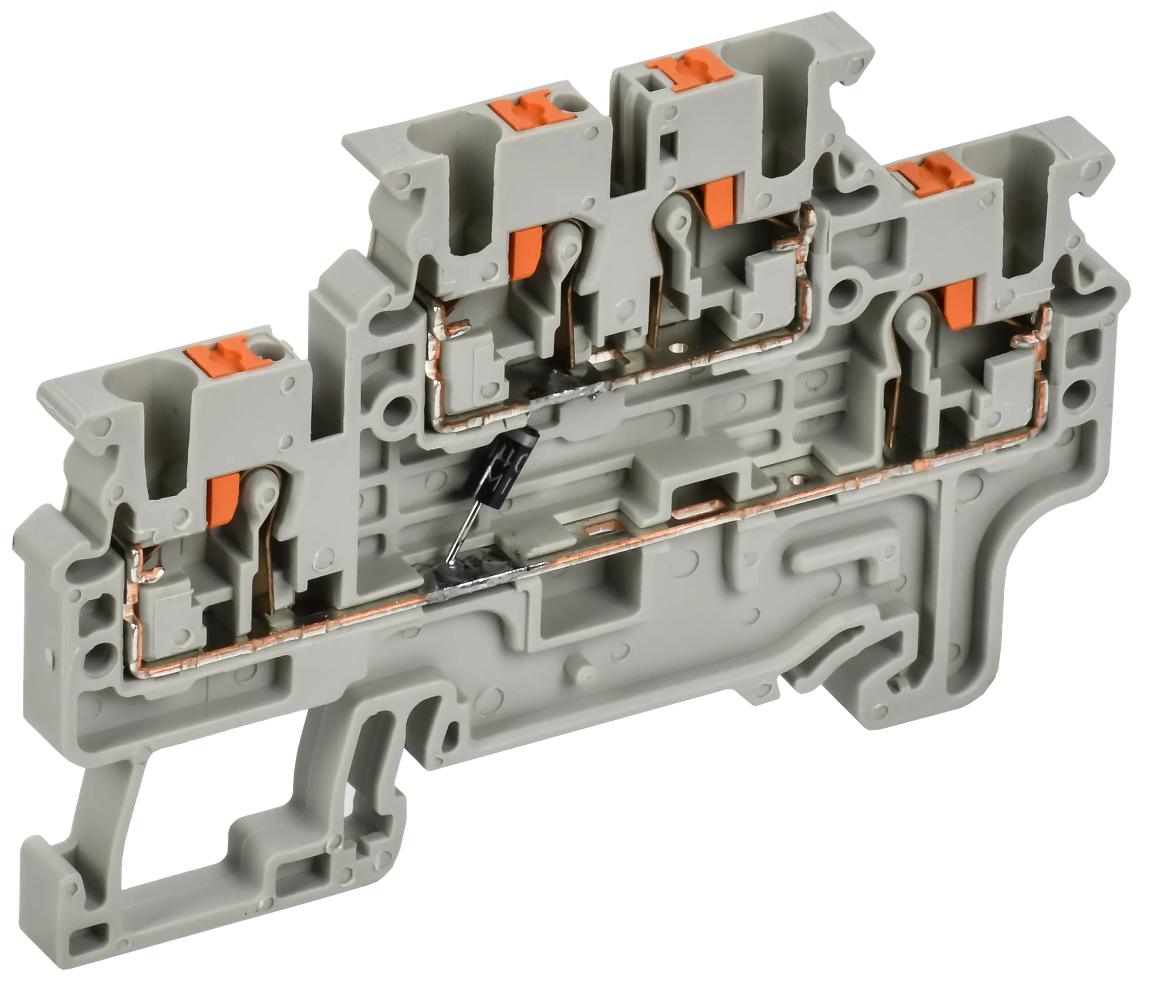ARMAFIX Колодка клеммная CPDL2.5(E)D2 2х-уровневая с встроенным диодом IEK