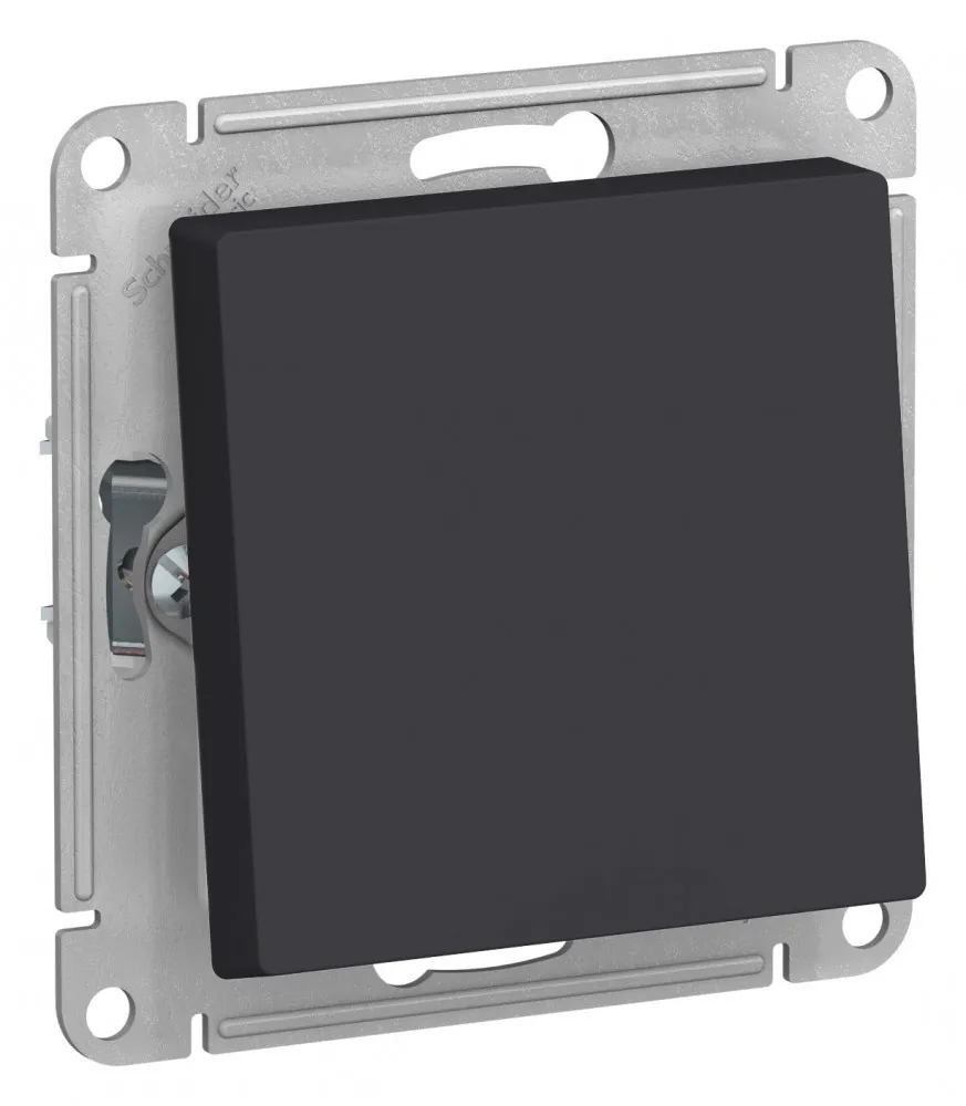 ATLASDESIGN AQUA 1-клавишный ПЕРЕКЛЮЧАТЕЛЬ IP44, сх.6, 10АХ, механизм, КАРБОН