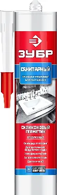 Герметик санитарный силиконовый 280 мл прозрачный 