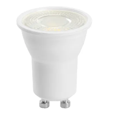 Лампа светодиодная LED 5вт 230в GU10 теплый с линзой 38 гр.