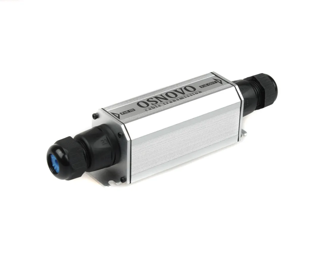 Удлинитель уличный PoE 2хRJ45 10/100/1000 Мб/с, IP66, до 500 м 