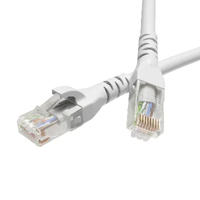 Патч-корд неэкранированный CAT5E U/UTP 4х2 LSZH белый 1.5м 