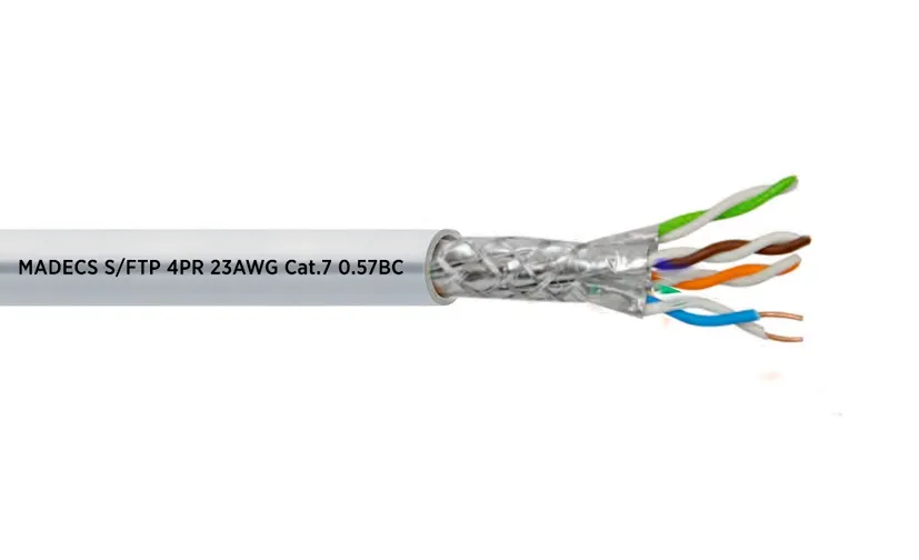 Витая пара S/FTP 4PR 23AWG Cat.7 PVC экранированная внутренняя(DCM Test Report) Польша