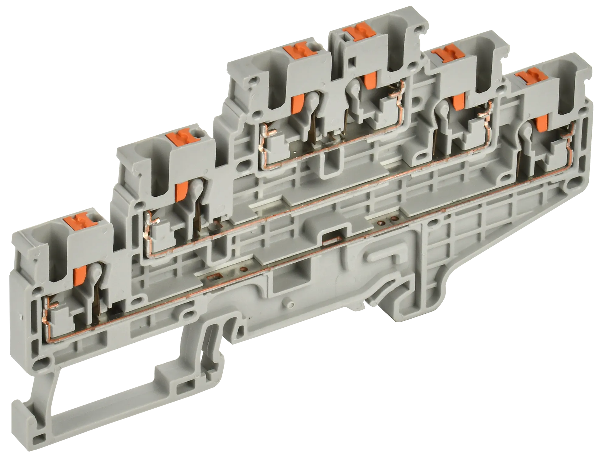 Колодка клеммная CP-ML 3 ур. 2,5мм2 серая IEK