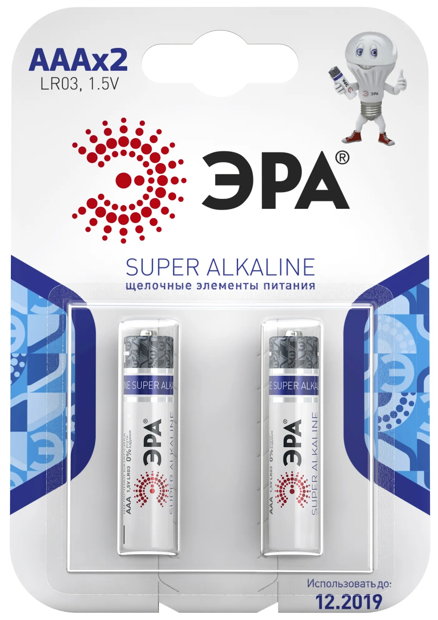Батарейка LR03-2BL (60/480/19200) 