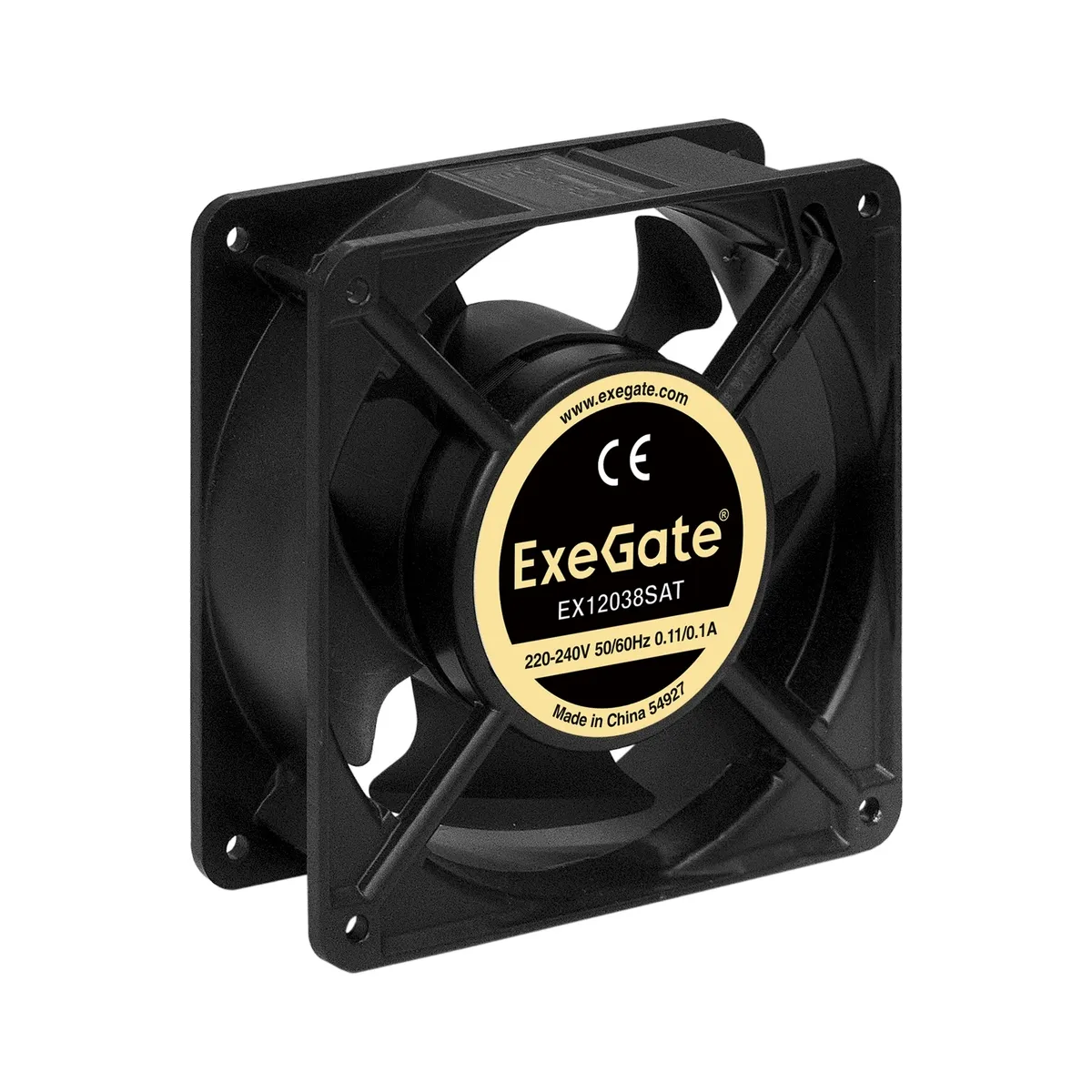 Вентилятор для корпуса 220В AC, 120x120x38 мм, клеммы, 2600RPM, 41dBA, подшипник скольжения 