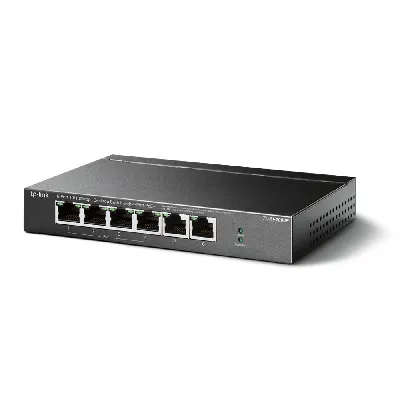 Коммутатор неуправляемый PoE 6 портов, 4хPoE 10/100 Мб/с, 2хRJ45 67 Вт 