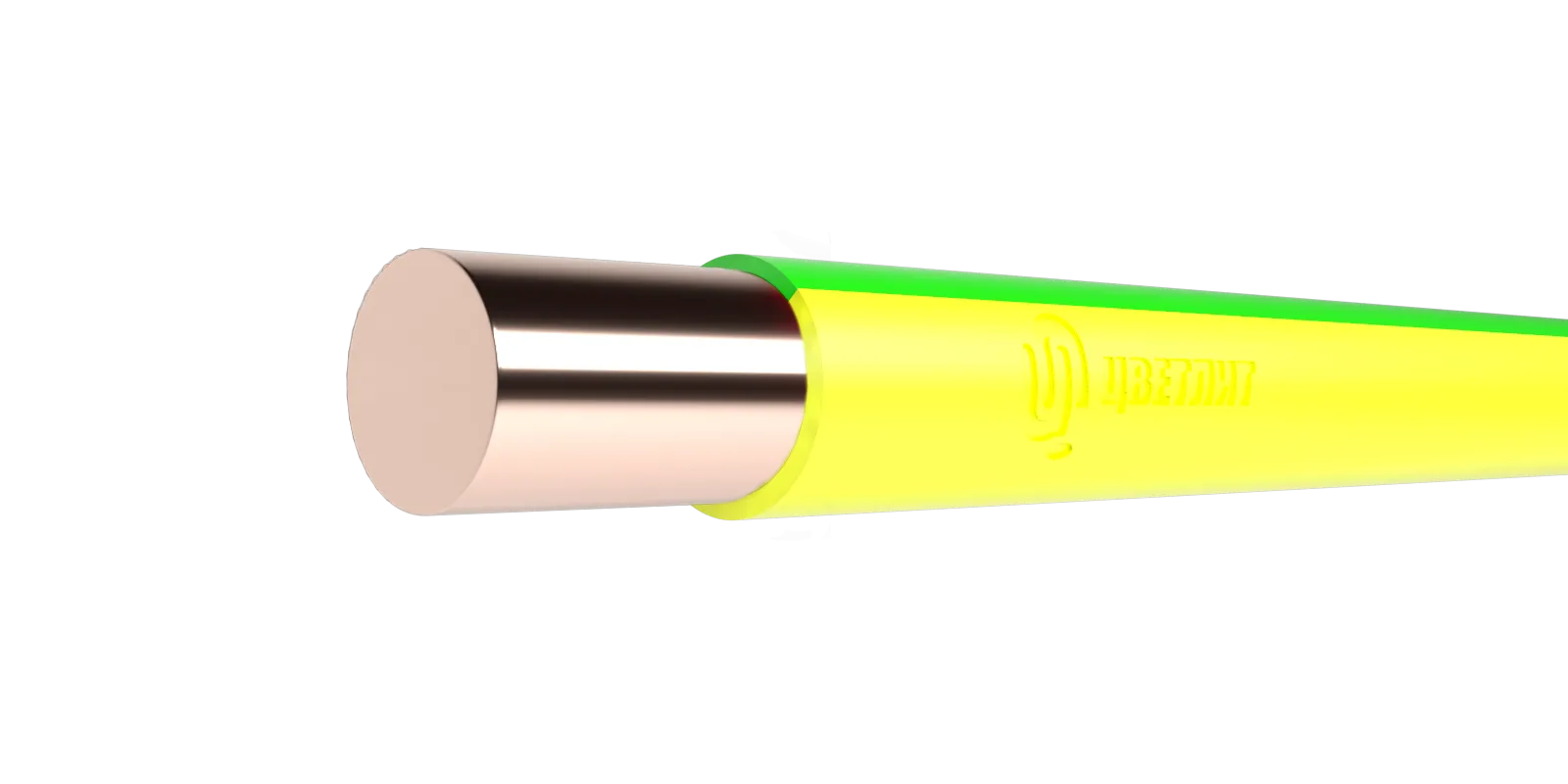 Провод силовой ПуВнг(A)-LS 1х1,5 зелено-желтый ТРТС